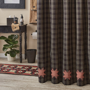 Farmhouse Star Shower Curtain 72